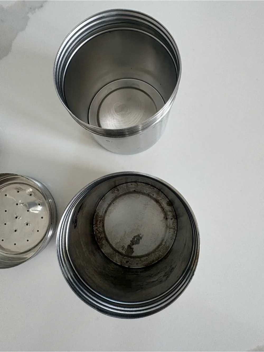 Vintage Williams Sonoma Stainless Steel Shaker Canisters Made in Japan‎ Set